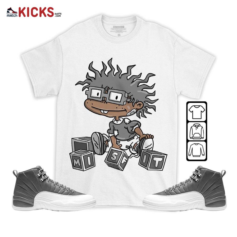 Chuckie Rugrats Misfit Sneaker Shirt Match Stealth 12s, Jordan 12 Retro Stealth MKO T-Shirt