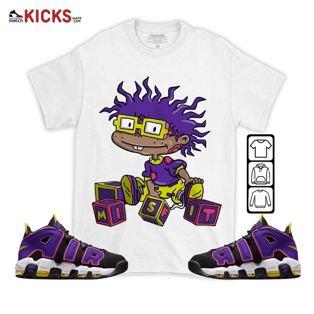 Chuckie Rugrats Misfit Sneaker Shirt Match Uptempo Black Multi Color, Air More Uptempo Black Court Purple MKO T-Shirt Chuckie Rugrats Misfit Sneaker Shirt Match Uptempo Black Multi Color, Air More Uptempo Black Court Purple MKO T-Shirt
