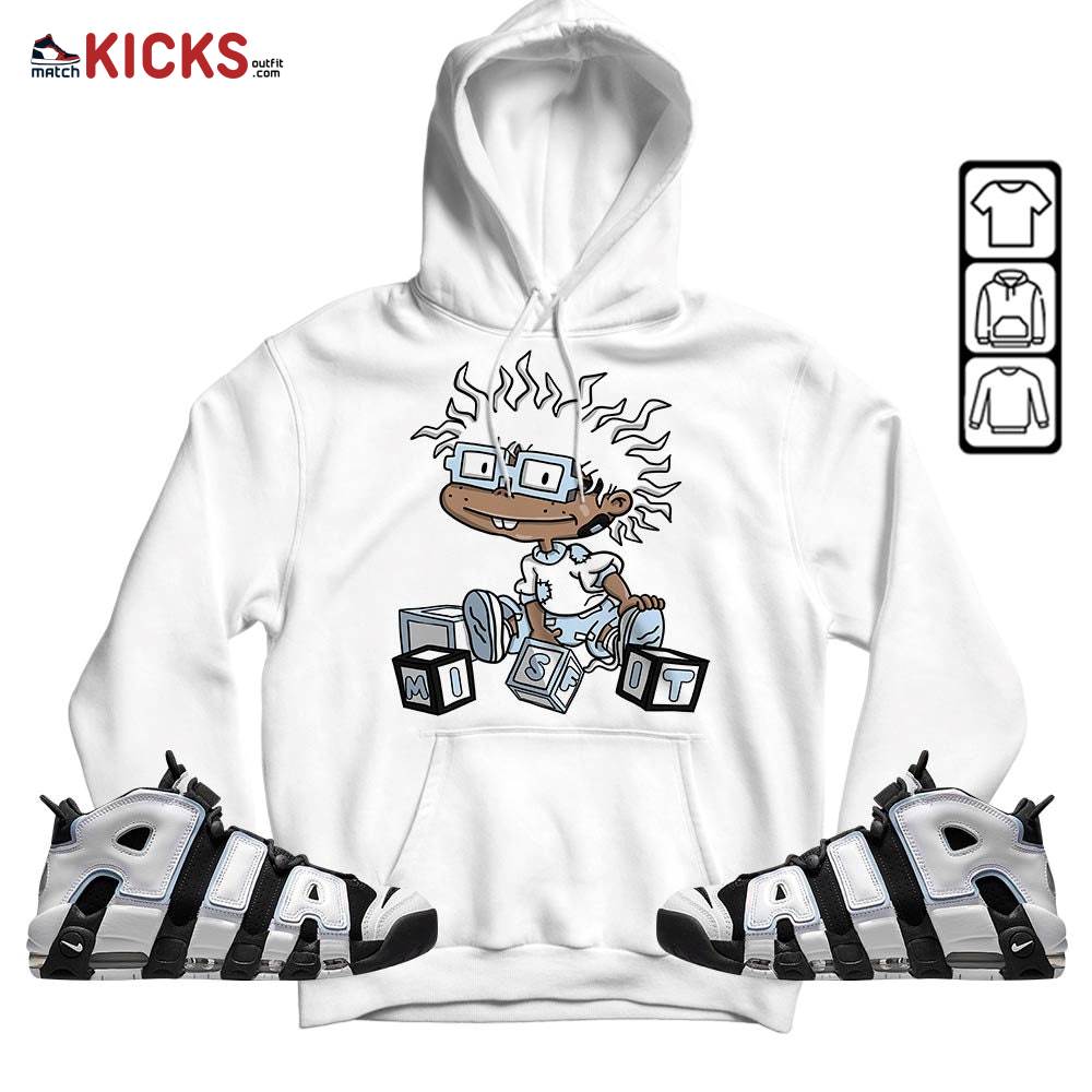 Chuckie Rugrats Misfit Sneaker Shirt Match Uptempo Cobalt Bliss, Air More Uptempo Cobalt Bliss MKO Hoodie