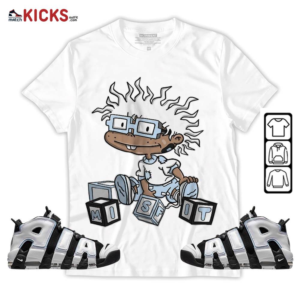 Chuckie Rugrats Misfit Sneaker Shirt Match Uptempo Cobalt Bliss, Air More Uptempo Cobalt Bliss MKO T-Shirt