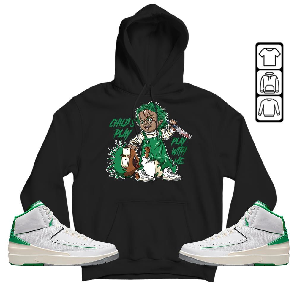 Chucky Cartoon 90s Childs Play Sneaker Shirt Match Lucky Green 2s, Jordan 2 Lucky Green MKO T-Shirt Chucky Cartoon 90s Childs Play Sneaker Shirt Match Lucky Green 2s, Jordan 2 Lucky Green MKO T-Shirt