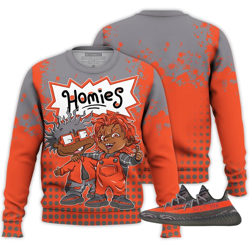 Chucky Cartoon 90S Homie Sneaker Shirt Match Boost 350 V2 Dark Beluga, Yeezy 350 V2 Carbon Beluga Hoodie Sweatshirt Tee All Over Print MKO Shirt Chucky Cartoon 90S Homie Sneaker Shirt Match Boost 350 V2 Dark Beluga, Yeezy 350 V2 Carbon Beluga Hoodie Sweatshirt Tee All Over Print MKO Shirt