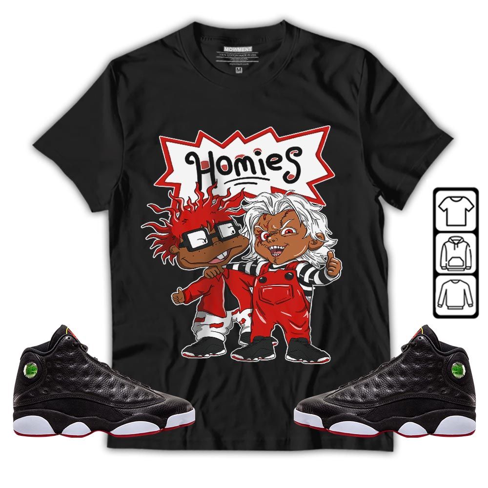 Chucky Cartoon 90s Homie Sneaker Shirt Match Retro Playoffs 13s, Jordan 13 Playoffs MKO Sweatshirt Chucky Cartoon 90s Homie Sneaker Shirt Match Retro Playoffs 13s, Jordan 13 Playoffs MKO Sweatshirt