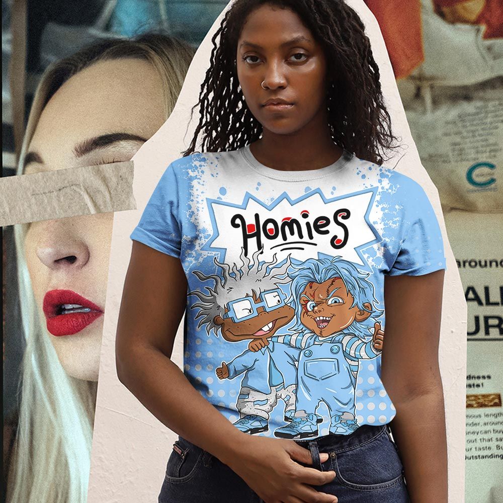Chucky Cartoon 90S Homie Sneaker Shirt Match Retro University Blue 5S, Jordan 5 University Blue Hoodie Sweatshirt Tee All Over Print MKO Shirt Chucky Cartoon 90S Homie Sneaker Shirt Match Retro University Blue 5S, Jordan 5 University Blue Hoodie Sweatshirt Tee All Over Print MKO Shirt