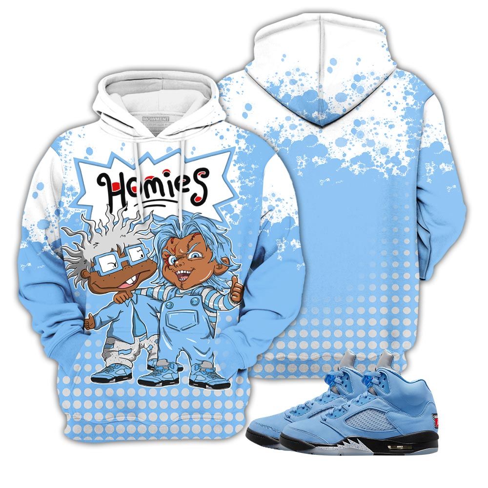 Chucky Cartoon 90S Homie Sneaker Shirt Match Retro University Blue 5S, Jordan 5 University Blue Hoodie Sweatshirt Tee All Over Print MKO Shirt Chucky Cartoon 90S Homie Sneaker Shirt Match Retro University Blue 5S, Jordan 5 University Blue Hoodie Sweatshirt Tee All Over Print MKO Shirt
