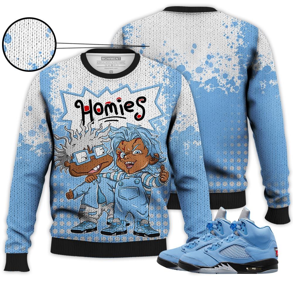 Chucky Cartoon 90S Homie Sneaker Shirt Match Retro University Blue 5S, Jordan 5 University Blue Hoodie Sweatshirt Tee All Over Print MKO Shirt Chucky Cartoon 90S Homie Sneaker Shirt Match Retro University Blue 5S, Jordan 5 University Blue Hoodie Sweatshirt Tee All Over Print MKO Shirt