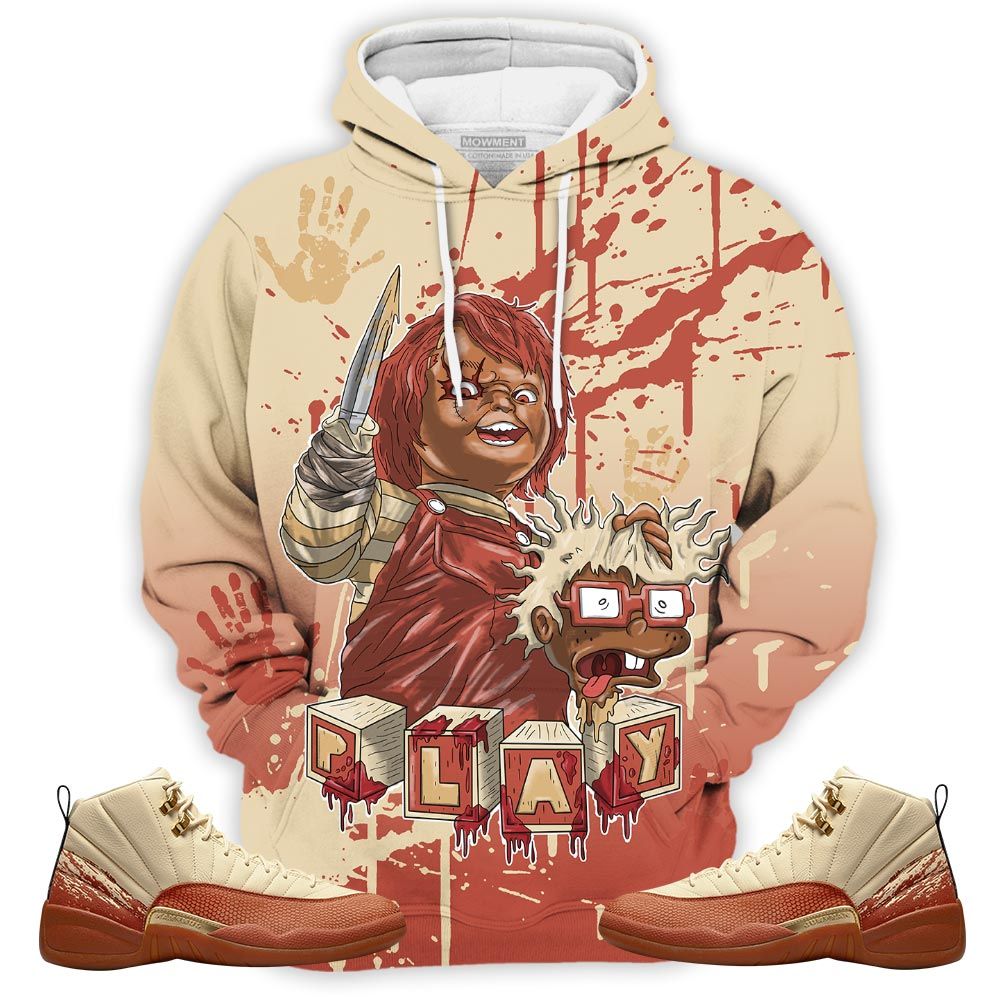 Chucky Cartoon 90S Kills Halloween Sneaker Shirt Match Eastside Golf 12S, Jordan 12 Retro Eastside Golf Hoodie Sweatshirt Tee All Over Print MKO Shirt