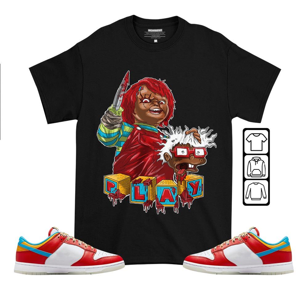 Chucky Cartoon 90s Kills Halloween Sneaker Shirt Match Fruity Pebbles Shoes, Dunk Low Fruity Pebbles MKO T-Shirt Chucky Cartoon 90s Kills Halloween Sneaker Shirt Match Fruity Pebbles Shoes, Dunk Low Fruity Pebbles MKO T-Shirt