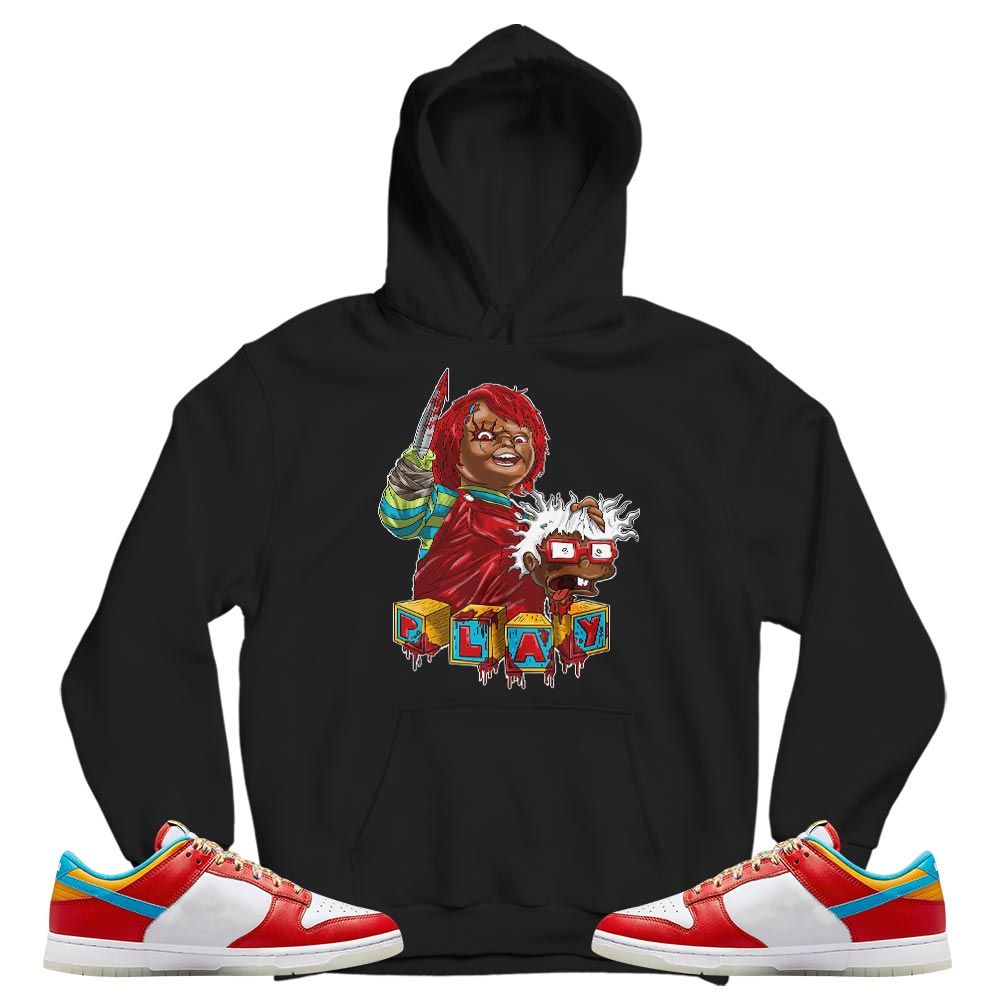 Chucky Cartoon 90s Kills Halloween Sneaker Shirt Match Fruity Pebbles Shoes, Dunk Low Fruity Pebbles MKO T-Shirt