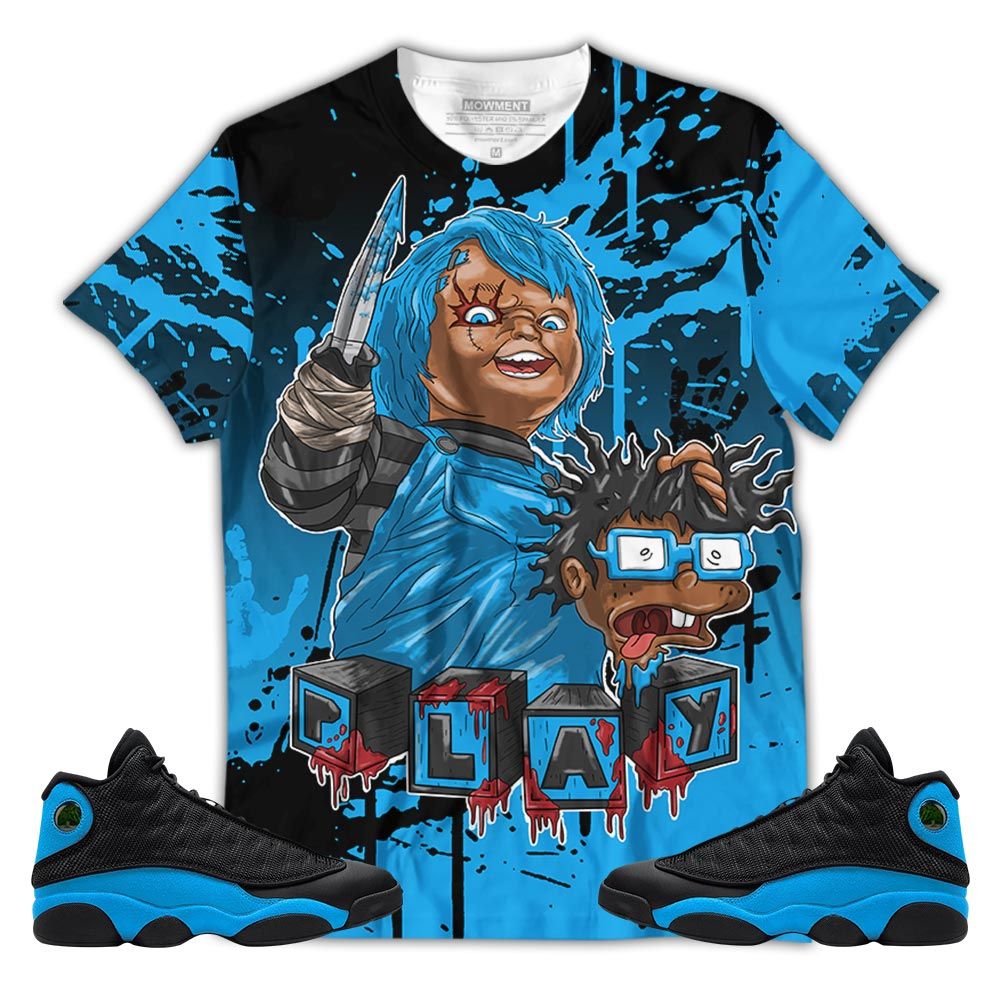 Chucky Cartoon 90S Kills Sneaker Shirt Match Black University Blue 13S, Jordan 13 Black University Blue 2022 Hoodie Sweatshirt Tee All Over Print MKO Shirt Chucky Cartoon 90S Kills Sneaker Shirt Match Black University Blue 13S, Jordan 13 Black University Blue 2022 Hoodie Sweatshirt Tee All Over Print MKO Shirt