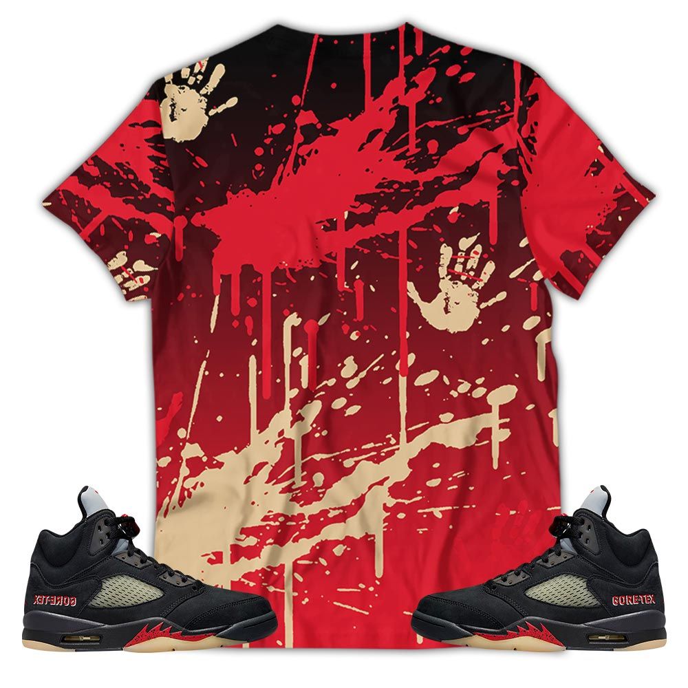 Chucky Cartoon 90S Kills Sneaker Shirt Match Gore-Tex 5S, Jordan 5 Gore-Tex Off Noir Hoodie Sweatshirt Tee All Over Print MKO Shirt