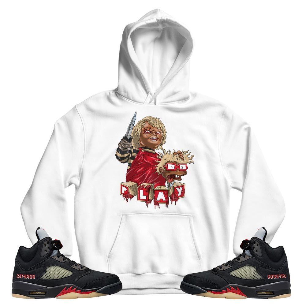 Chucky Cartoon 90s Kills Sneaker Shirt Match Gore-Tex 5s, Jordan 5 GORE-TEX Off Noir MKO T-Shirt Chucky Cartoon 90s Kills Sneaker Shirt Match Gore-Tex 5s, Jordan 5 GORE-TEX Off Noir MKO T-Shirt