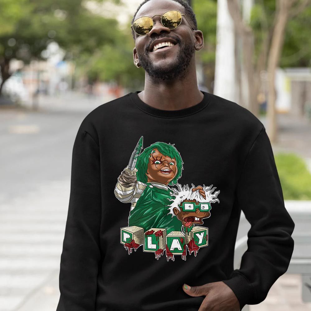 Chucky Cartoon 90s Kills Sneaker Shirt Match Lucky Green 2s, Jordan 2 Lucky Green MKO T-Shirt Chucky Cartoon 90s Kills Sneaker Shirt Match Lucky Green 2s, Jordan 2 Lucky Green MKO T-Shirt
