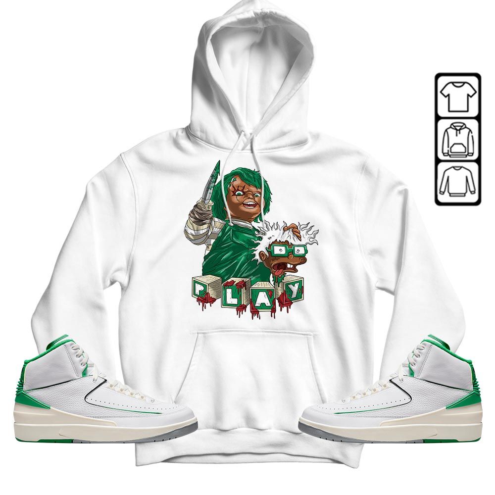 Chucky Cartoon 90s Kills Sneaker Shirt Match Lucky Green 2s, Jordan 2 Lucky Green MKO T-Shirt Chucky Cartoon 90s Kills Sneaker Shirt Match Lucky Green 2s, Jordan 2 Lucky Green MKO T-Shirt