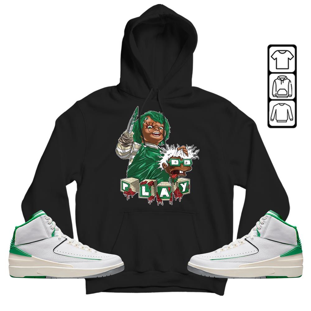 Chucky Cartoon 90s Kills Sneaker Shirt Match Lucky Green 2s, Jordan 2 Lucky Green MKO T-Shirt Chucky Cartoon 90s Kills Sneaker Shirt Match Lucky Green 2s, Jordan 2 Lucky Green MKO T-Shirt