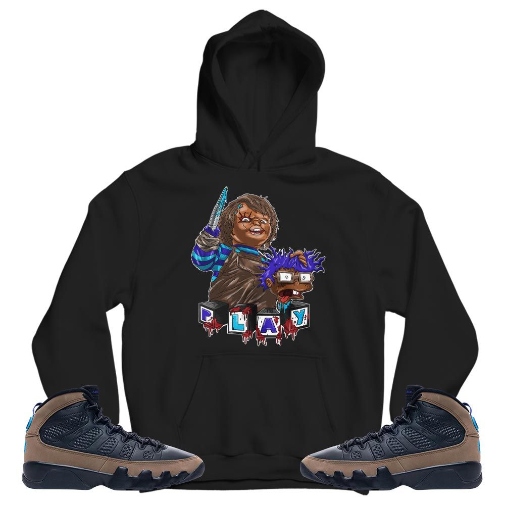 Chucky Cartoon 90s Kills Sneaker Shirt Match Olive Concord 9s, Jordan 9 Olive Concord MKO T-Shirt