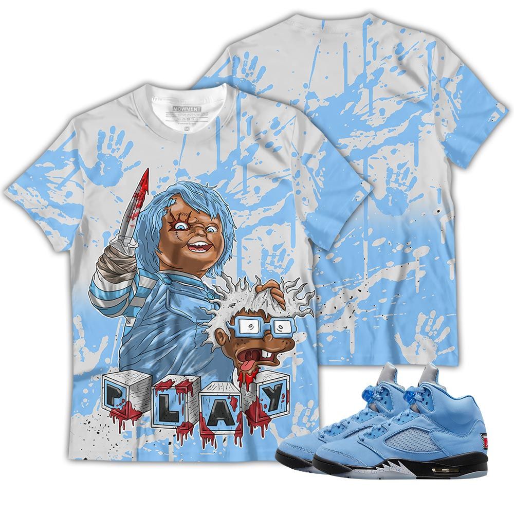 Chucky Cartoon 90S Kills Sneaker Shirt Match Retro University Blue 5S, Jordan 5 University Blue Hoodie Sweatshirt Tee All Over Print MKO Shirt Chucky Cartoon 90S Kills Sneaker Shirt Match Retro University Blue 5S, Jordan 5 University Blue Hoodie Sweatshirt Tee All Over Print MKO Shirt