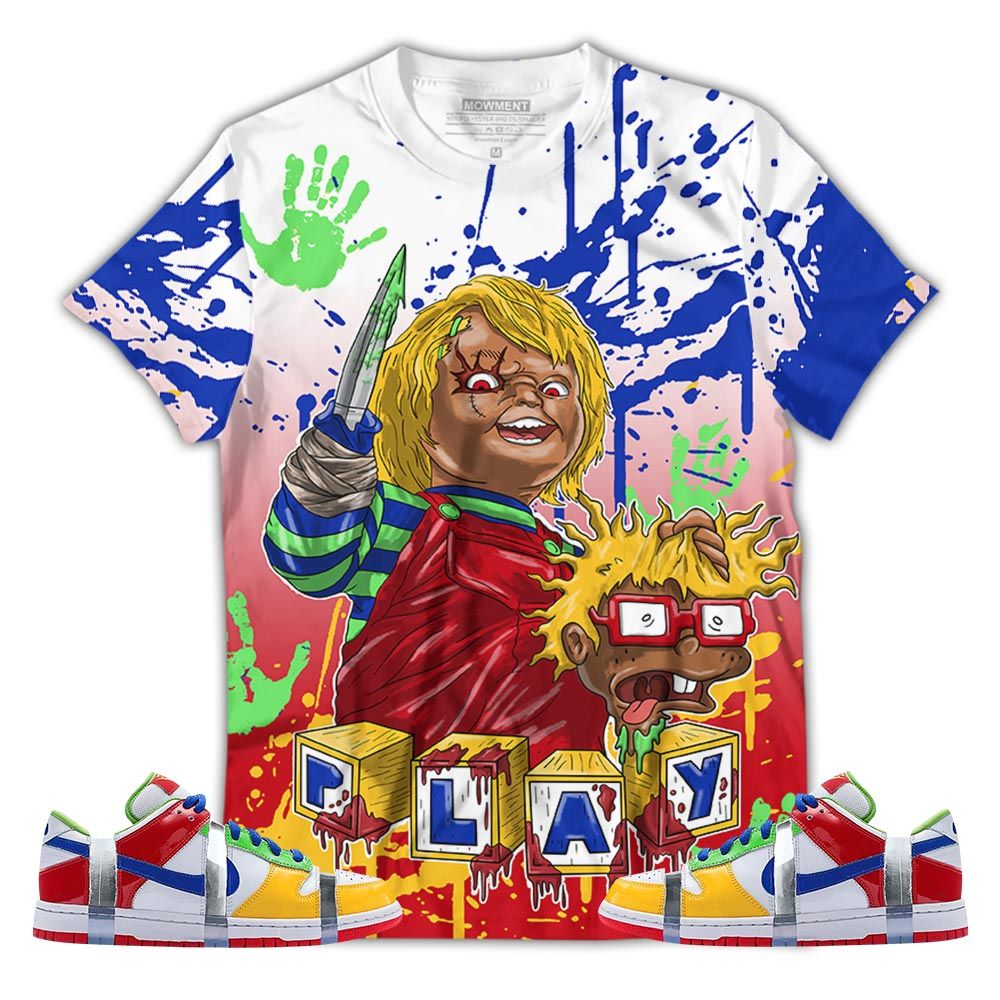 Chucky Cartoon 90S Kills Sneaker Shirt Match Sb Dunk Low Ebay, Sb Dunk Low Sandy Hoodie Sweatshirt Tee All Over Print MKO Shirt