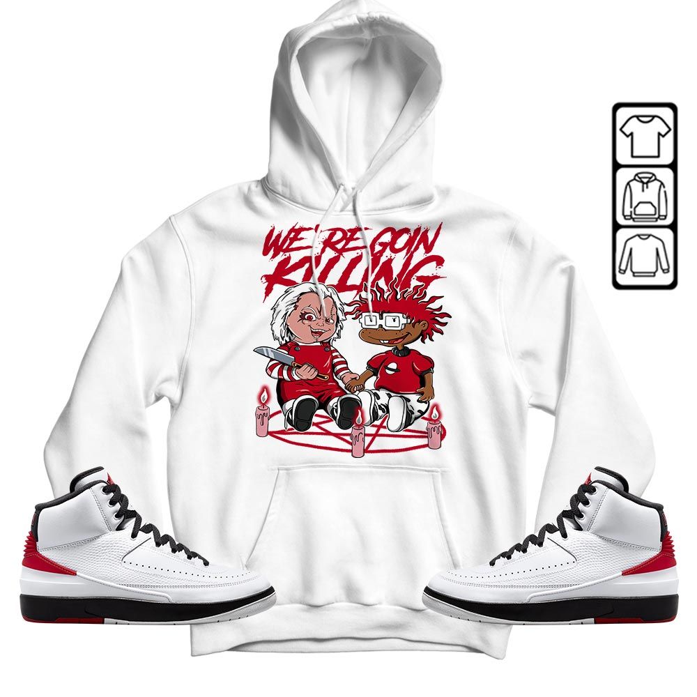 Chucky Cartoon 90s Rugrats Horror Sneaker Shirt Match 2 Chicago Varsity Red, Jordan Retro 2 Chicago MKO T-Shirt Chucky Cartoon 90s Rugrats Horror Sneaker Shirt Match 2 Chicago Varsity Red, Jordan Retro 2 Chicago MKO T-Shirt
