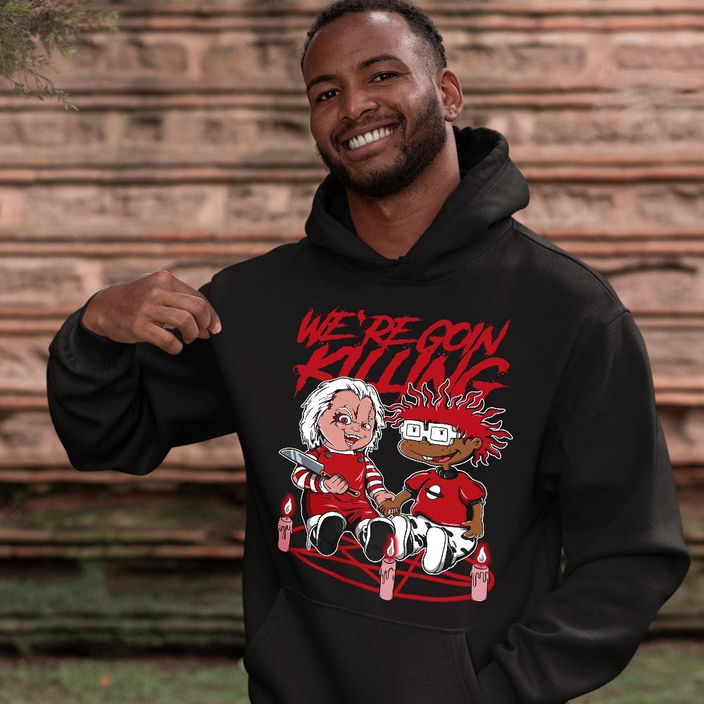 Chucky Cartoon 90s Rugrats Horror Sneaker Shirt Match 2 Chicago Varsity Red, Jordan Retro 2 Chicago MKO T-Shirt Chucky Cartoon 90s Rugrats Horror Sneaker Shirt Match 2 Chicago Varsity Red, Jordan Retro 2 Chicago MKO T-Shirt