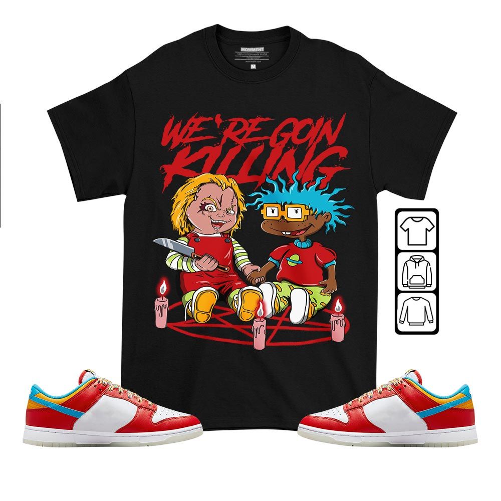 Chucky Cartoon 90s Rugrats Horror Sneaker Shirt Match Fruity Pebbles Shoes, Dunk Low Fruity Pebbles MKO T-Shirt Chucky Cartoon 90s Rugrats Horror Sneaker Shirt Match Fruity Pebbles Shoes, Dunk Low Fruity Pebbles MKO T-Shirt