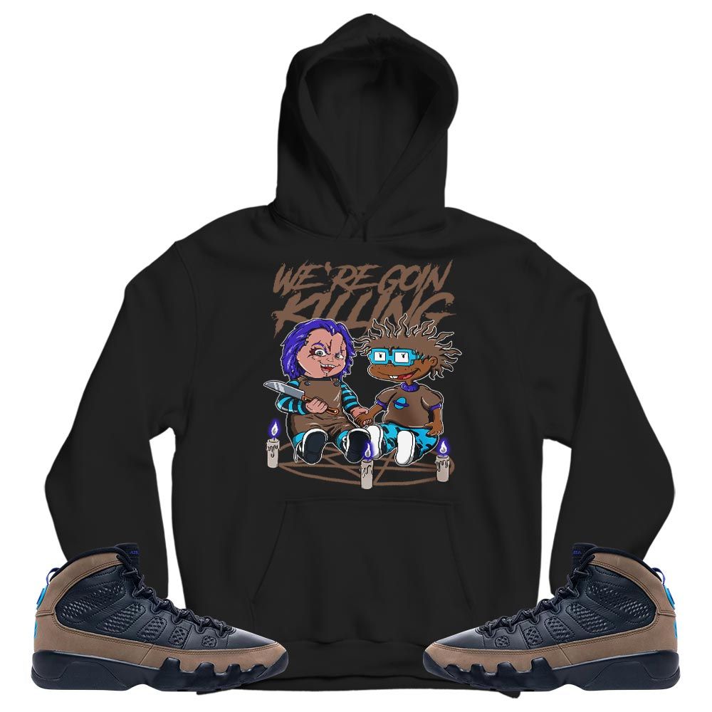 Chucky Cartoon 90s Rugrats Horror Sneaker Shirt Match Olive Concord 9s, Jordan 9 Olive Concord MKO T-Shirt