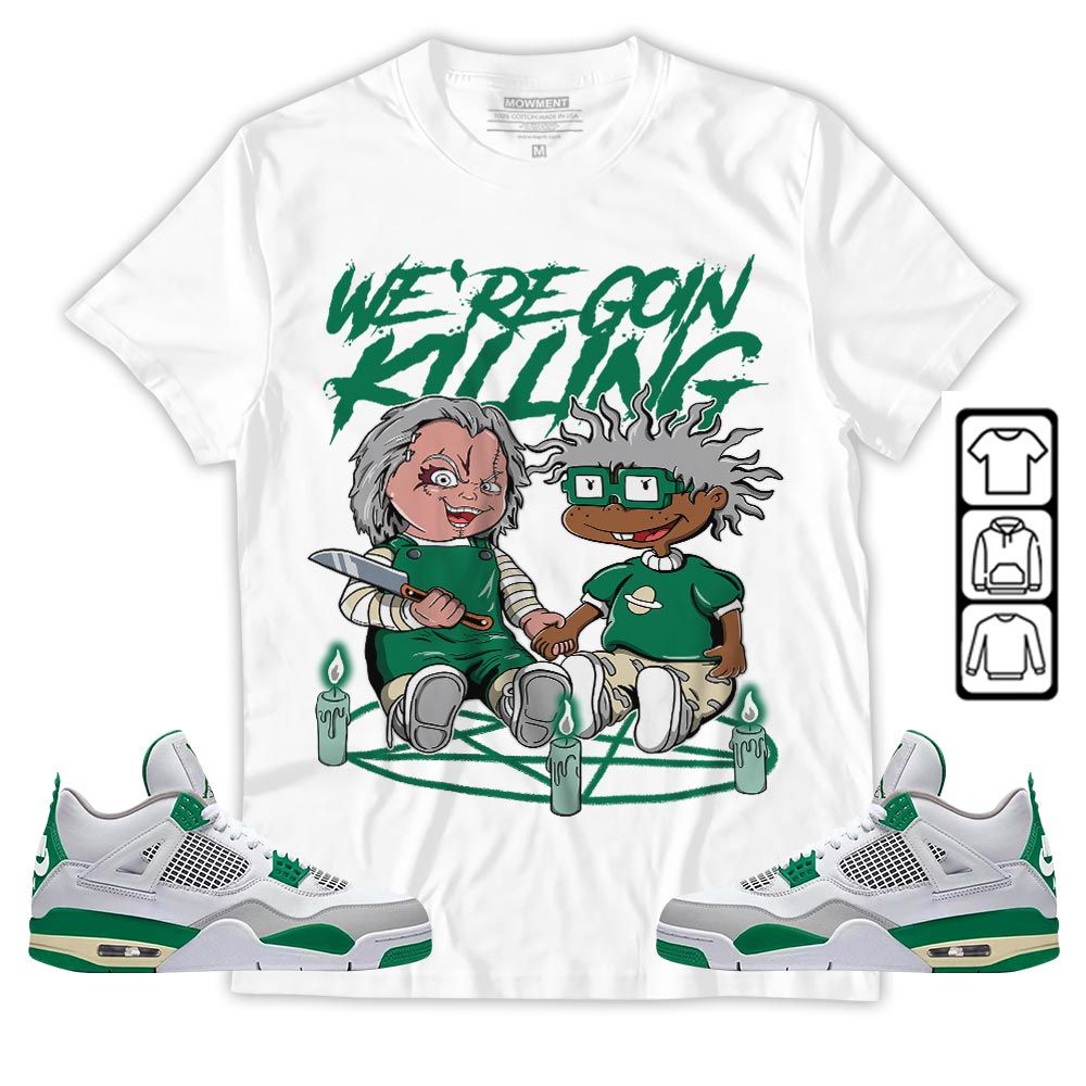 Chucky Cartoon 90s Rugrats Horror Sneaker Shirt Match Retro Pine Green 4s, Jordan 4 Pine Green MKO T-Shirt Chucky Cartoon 90s Rugrats Horror Sneaker Shirt Match Retro Pine Green 4s, Jordan 4 Pine Green MKO T-Shirt