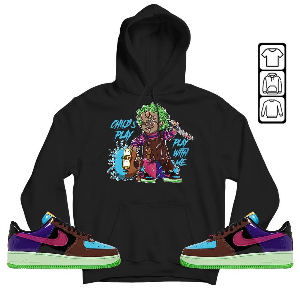 Chucky Childs Play Sneaker Shirt Match AF 1 Low SP Pink Prime, Air Force 1 Undefeated Pink Prime MKO T-Shirt Chucky Childs Play Sneaker Shirt Match AF 1 Low SP Pink Prime, Air Force 1 Undefeated Pink Prime MKO T-Shirt