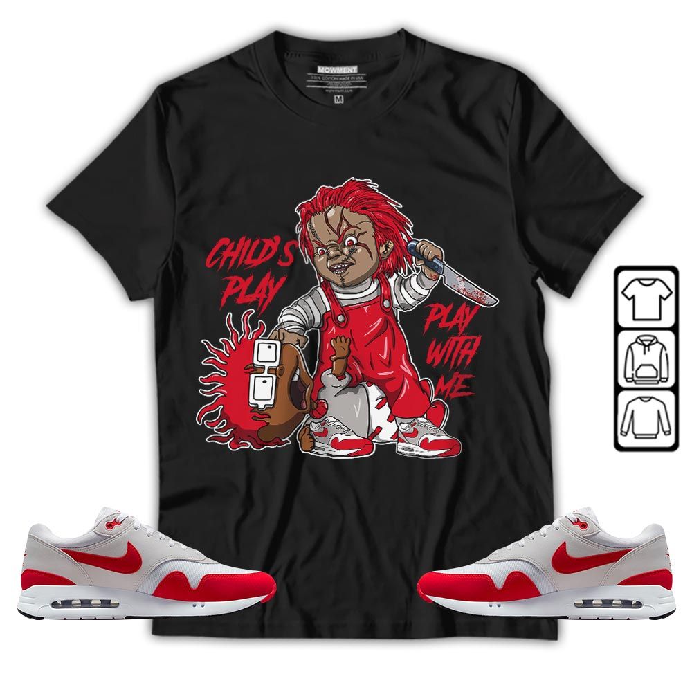 Chucky Childs Play Sneaker Shirt Match Air Max 1 86 Big Bubble, Air Max 1 86 Big Bubble MKO T-Shirt