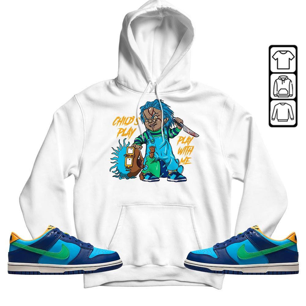 Chucky Childs Play Sneaker Shirt Match Dunk Low GS Kyrie, Dunk Low GS Electric Algae MKO T-Shirt