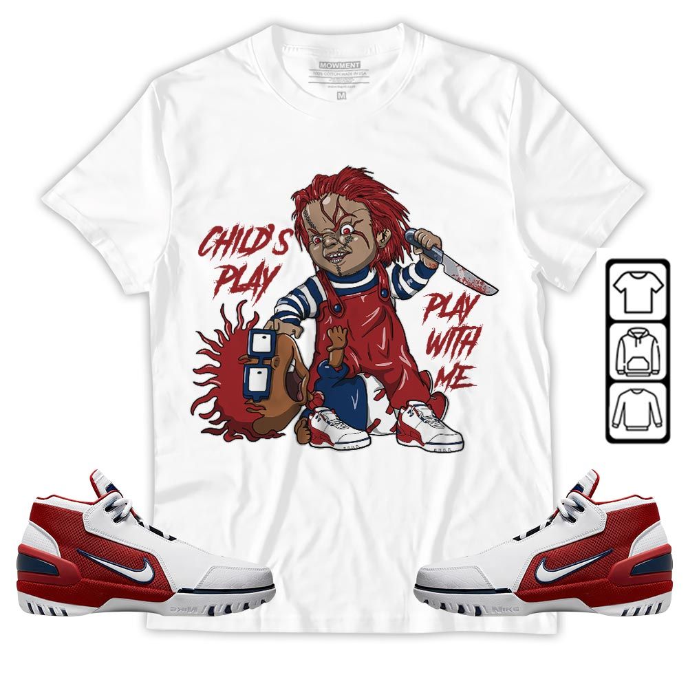 Chucky Childs Play Sneaker Shirt Match Generation First Game, Air Zoom Generation First Game MKO T-Shirt Chucky Childs Play Sneaker Shirt Match Generation First Game, Air Zoom Generation First Game MKO T-Shirt