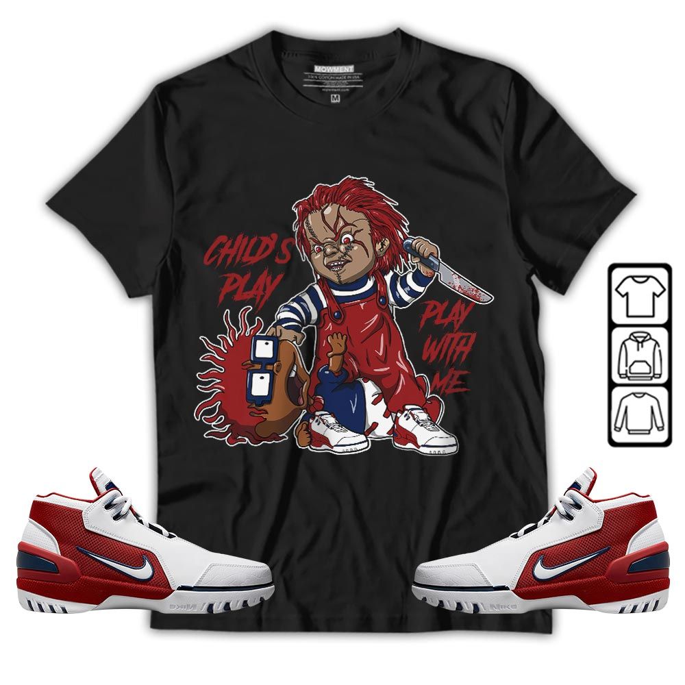 Chucky Childs Play Sneaker Shirt Match Generation First Game, Air Zoom Generation First Game MKO T-Shirt Chucky Childs Play Sneaker Shirt Match Generation First Game, Air Zoom Generation First Game MKO T-Shirt