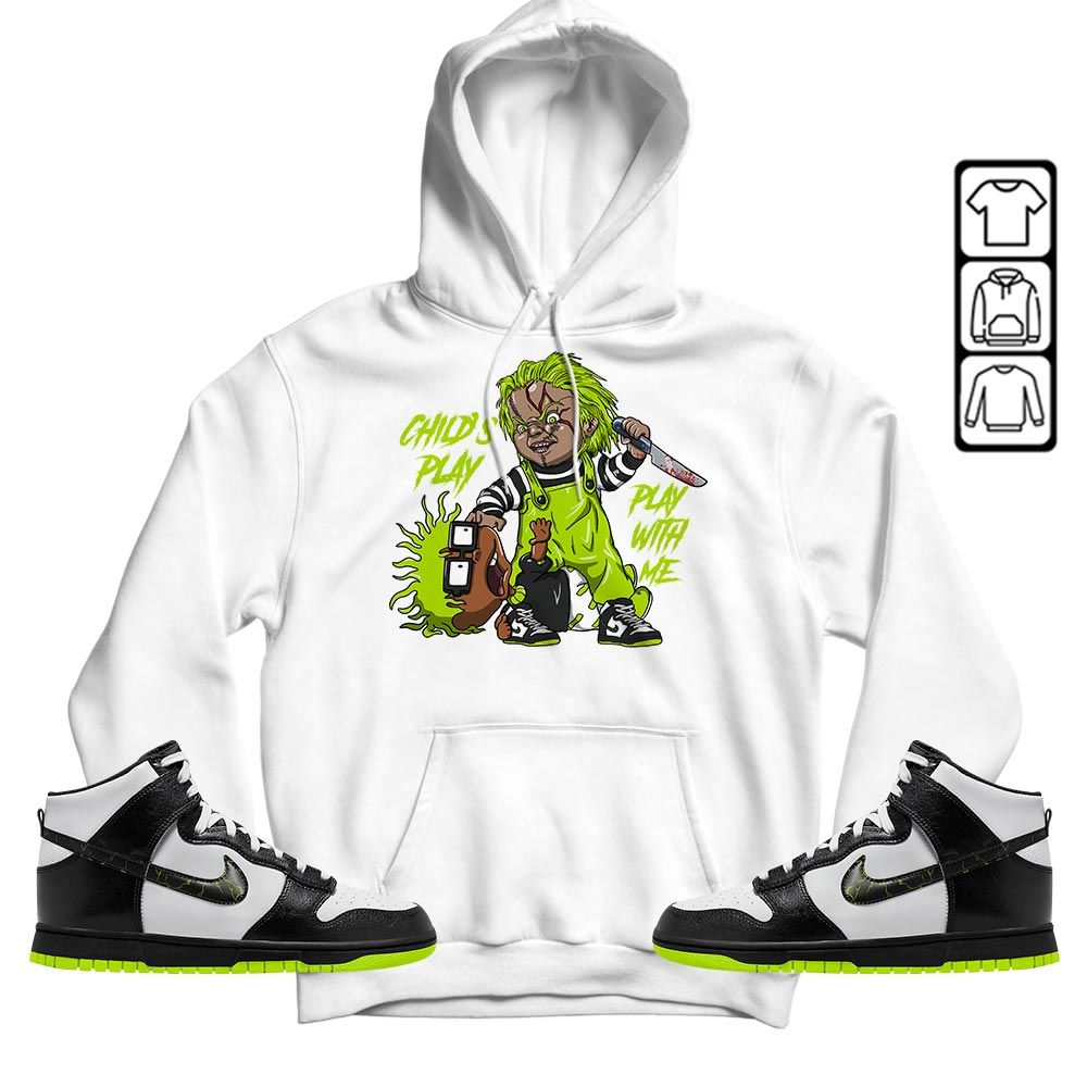 Chucky Childs Play Sneaker Shirt Match High Electric 2023, Dunk High Electric MKO T-Shirt Chucky Childs Play Sneaker Shirt Match High Electric 2023, Dunk High Electric MKO T-Shirt