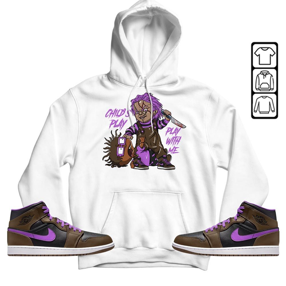 Chucky Childs Play Sneaker Shirt Match Jordan 1 Mid Palomino, Jordan 1 Mid Palomino MKO T-Shirt