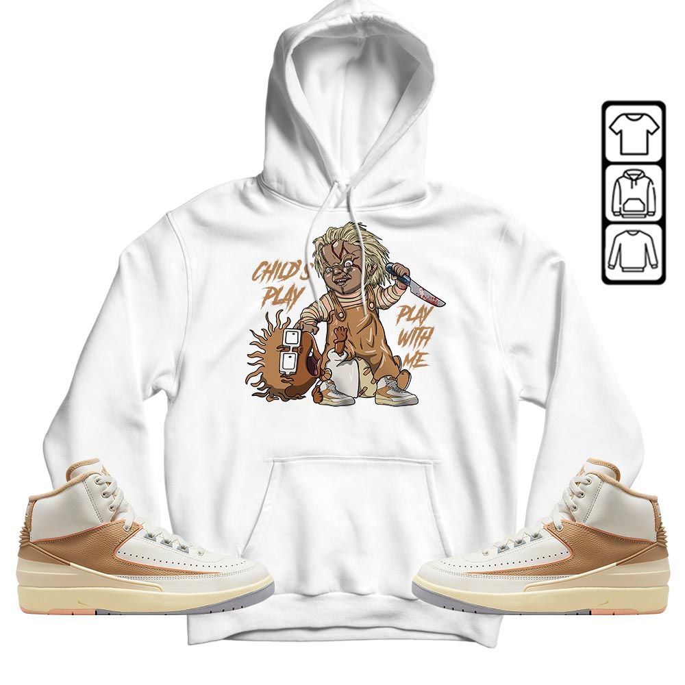 Chucky Childs Play Sneaker Shirt Match Retro Craft 2s, Jordan 2 Craft MKO T-Shirt
