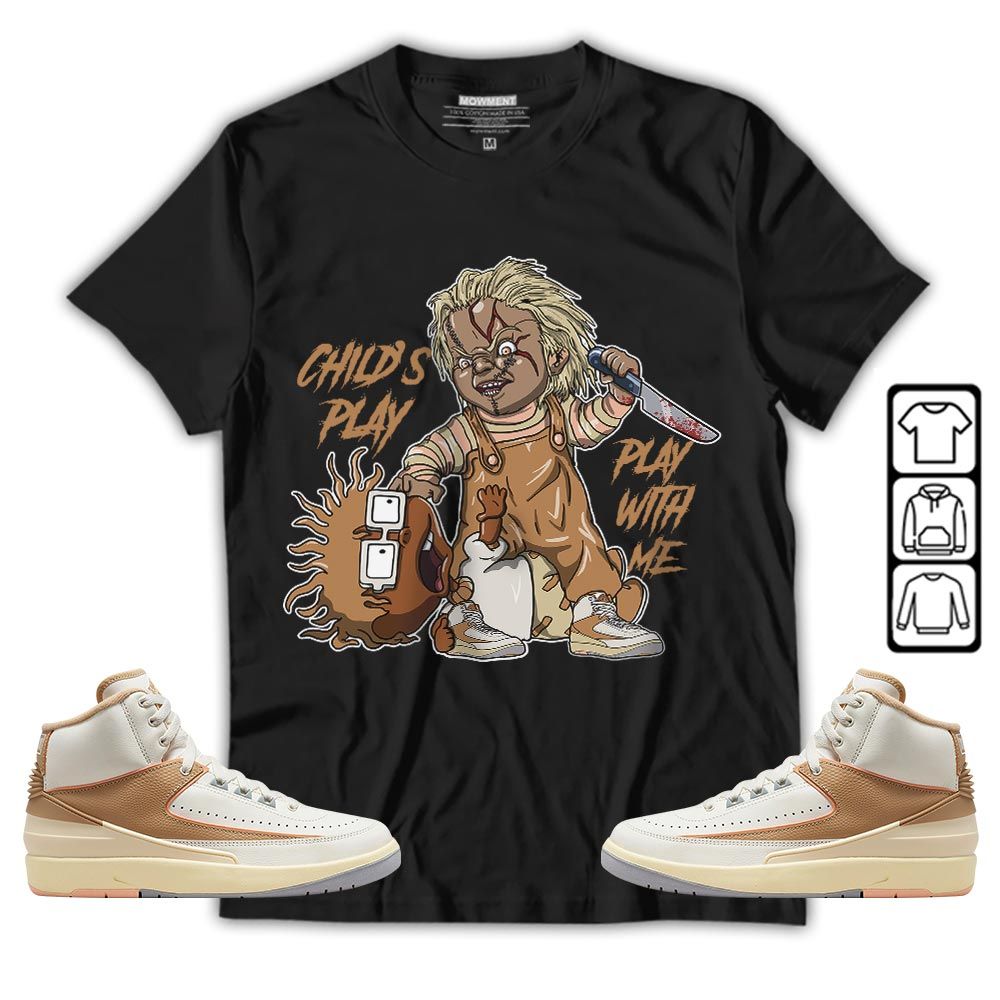 Chucky Childs Play Sneaker Shirt Match Retro Craft 2s, Jordan 2 Craft MKO T-Shirt Chucky Childs Play Sneaker Shirt Match Retro Craft 2s, Jordan 2 Craft MKO T-Shirt