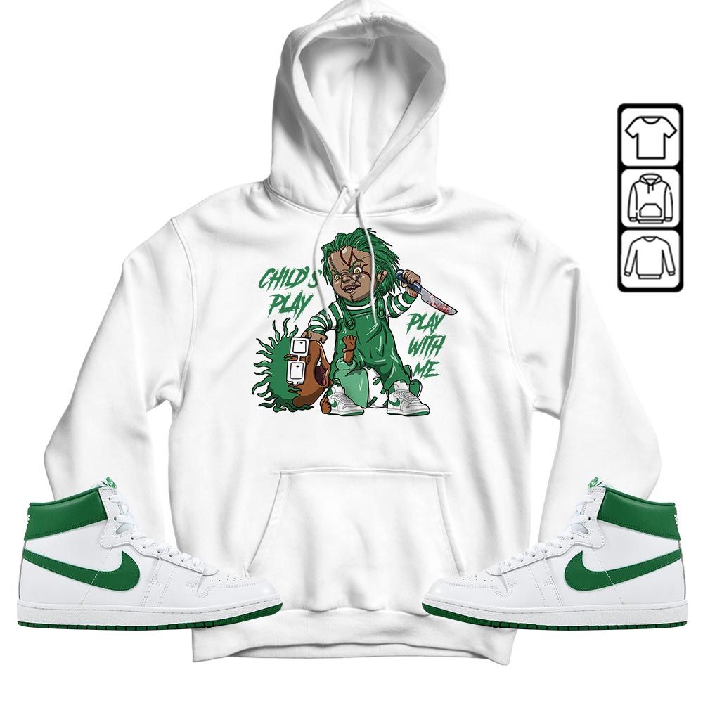 Chucky Childs Play Sneaker Shirt Match SP Pine Green, Air Ship SP Pine Green MKO T-Shirt Chucky Childs Play Sneaker Shirt Match SP Pine Green, Air Ship SP Pine Green MKO T-Shirt