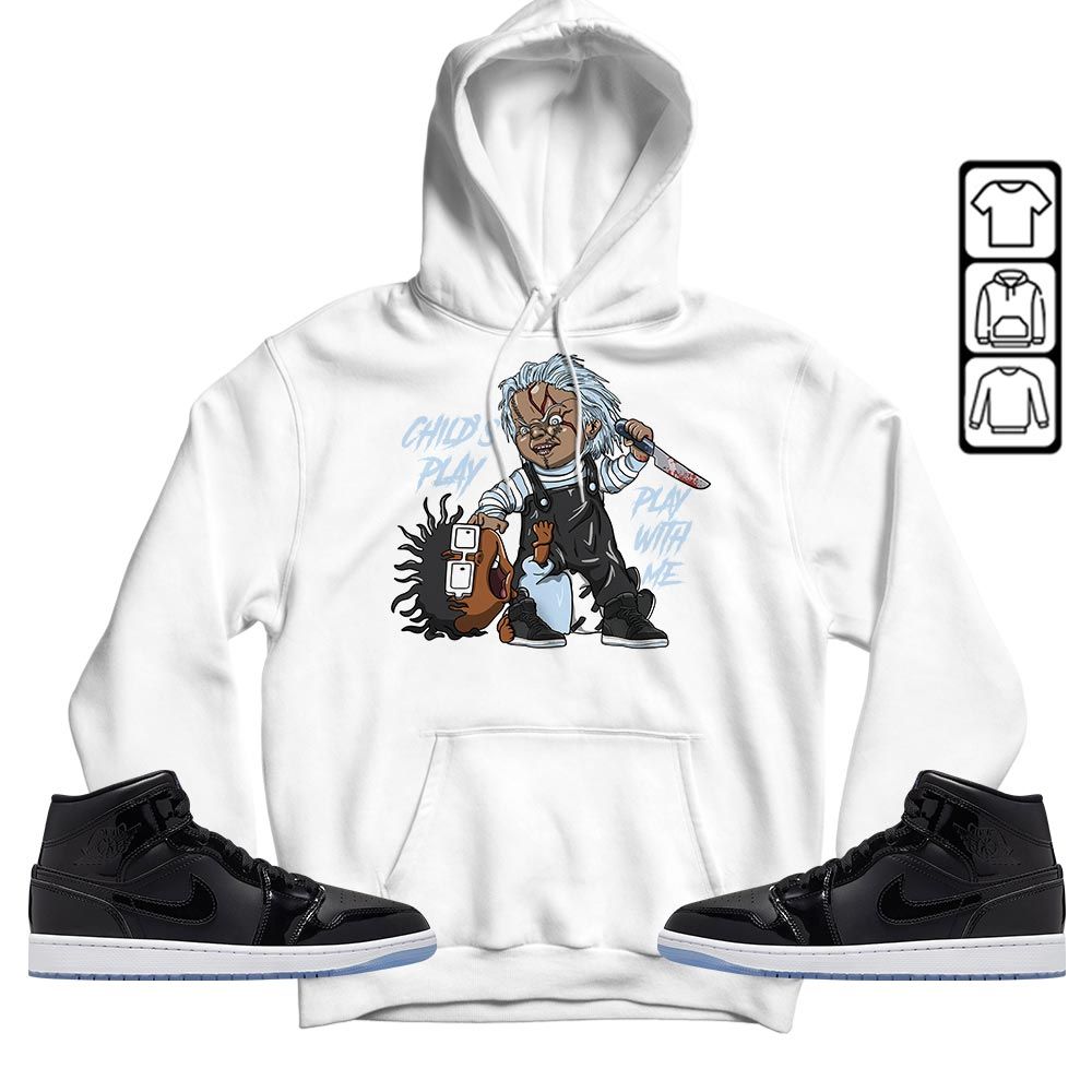 Chucky Childs Play Sneaker Shirt Match Space Jam 1s, Jordan 1 Mid Space Jam MKO T-Shirt Chucky Childs Play Sneaker Shirt Match Space Jam 1s, Jordan 1 Mid Space Jam MKO T-Shirt