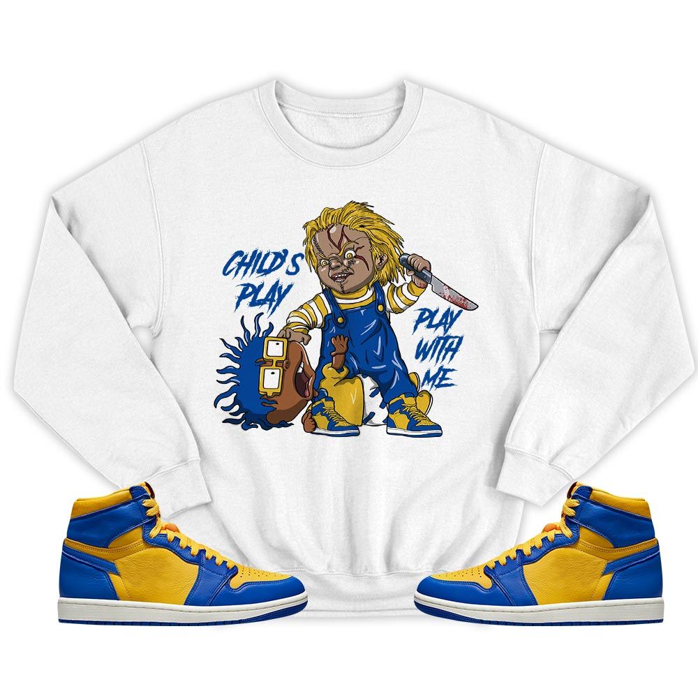 Chucky Chuckie Childs Play Sneaker Shirt Match 2023 Laney 1s, Jordan 1 Retro High Laney MKO T-Shirt Chucky Chuckie Childs Play Sneaker Shirt Match 2023 Laney 1s, Jordan 1 Retro High Laney MKO T-Shirt