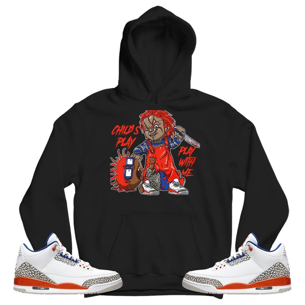 Chucky Chuckie Childs Play Sneaker Shirt Match 3 Retro Knicks, Jordan 3 Retro Knicks MKO T-Shirt