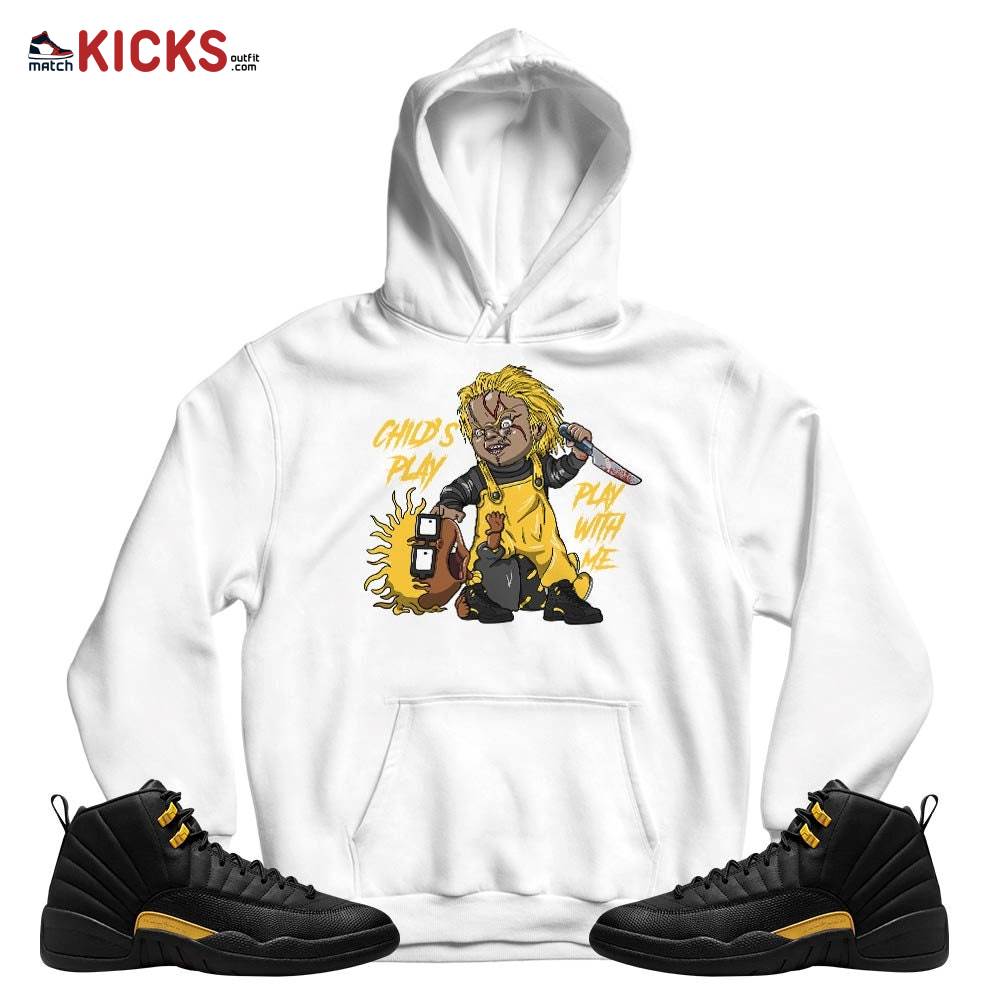 Chucky Chuckie Child’s Play Sneaker Shirt Match Black Taxi 12s, Jordan 12 Retro Black Taxi MKO T-Shirt Chucky Chuckie Child’s Play Sneaker Shirt Match Black Taxi 12s, Jordan 12 Retro Black Taxi MKO T-Shirt