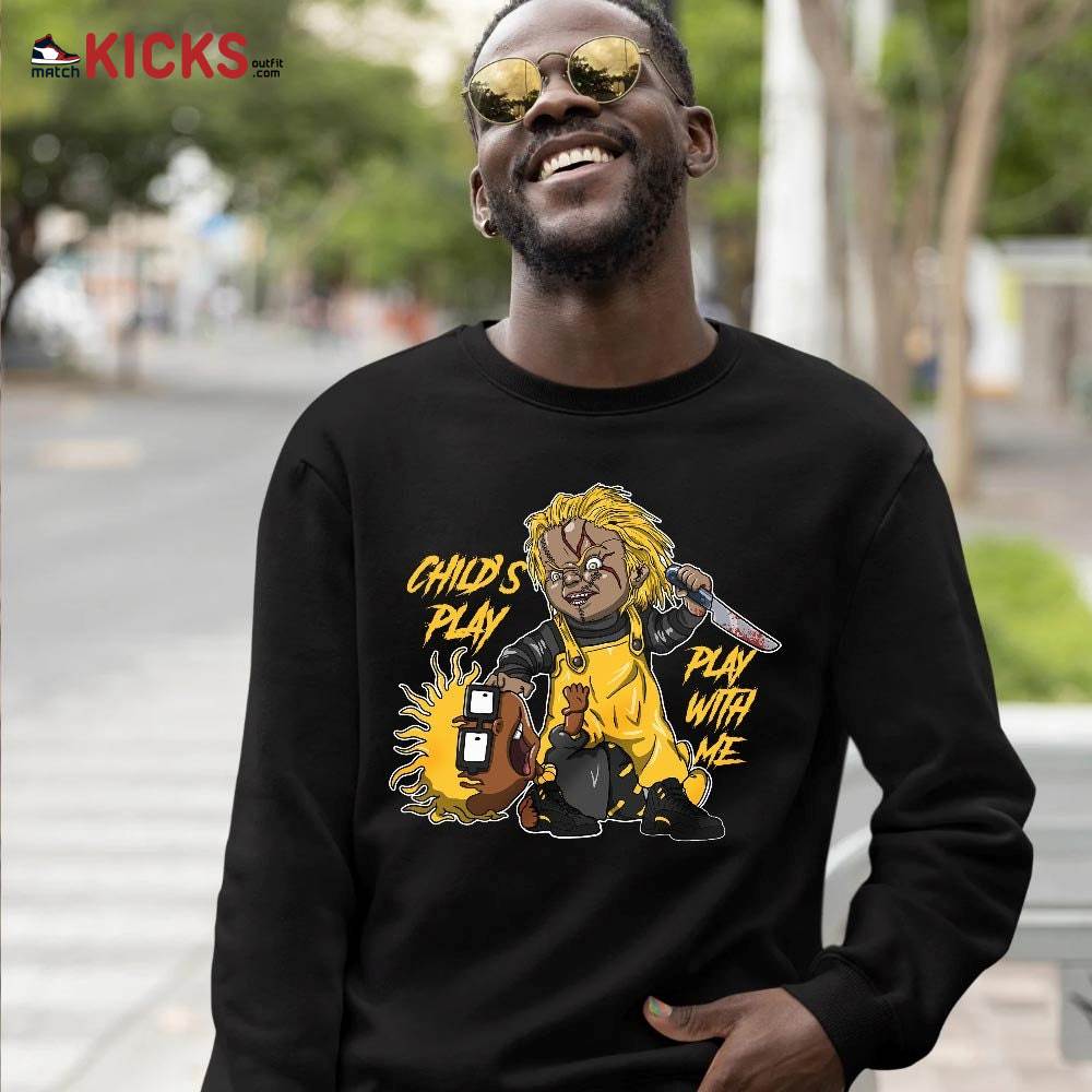 Chucky Chuckie Child’s Play Sneaker Shirt Match Black Taxi 12s, Jordan 12 Retro Black Taxi MKO T-Shirt Chucky Chuckie Child’s Play Sneaker Shirt Match Black Taxi 12s, Jordan 12 Retro Black Taxi MKO T-Shirt