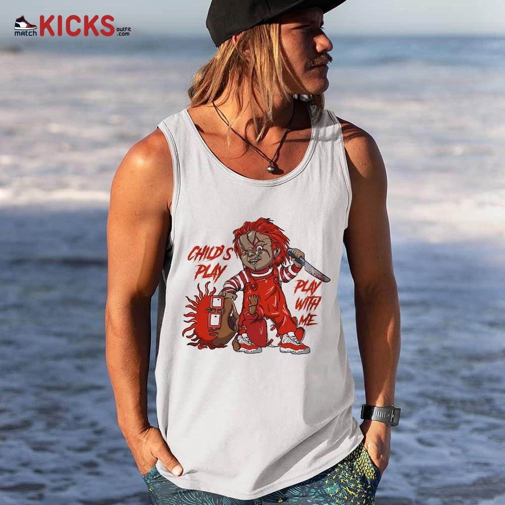 Chucky Chuckie Child’s Play Sneaker Shirt Match Cherry 11s, Jordan 11 Retro Cherry MKO Tank Top Chucky Chuckie Child’s Play Sneaker Shirt Match Cherry 11s, Jordan 11 Retro Cherry MKO Tank Top