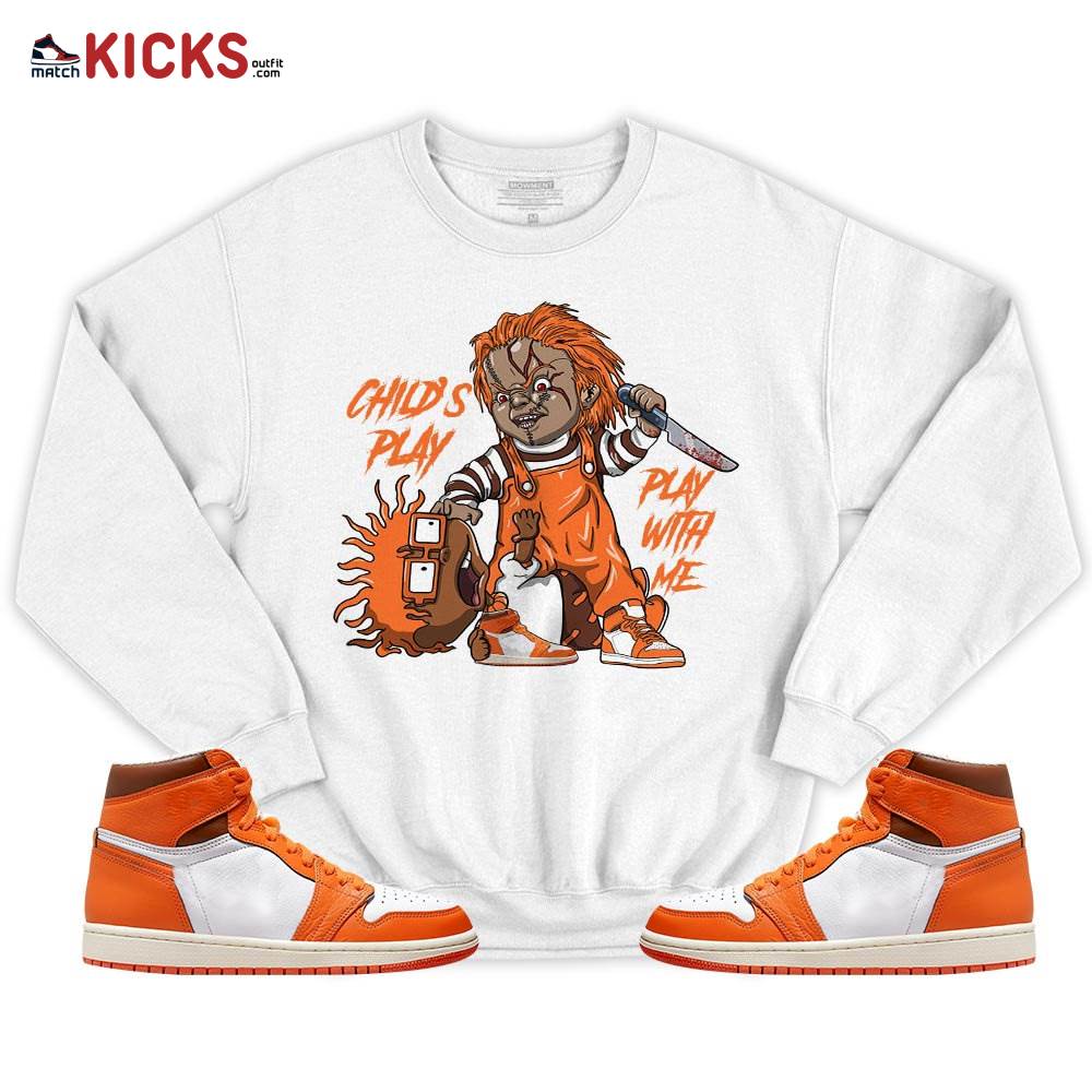Chucky Chuckie Child’s Play Sneaker Shirt Match High OG Starfish 1s, Jordan 1 Retro High OG Starfish MKO T-Shirt Chucky Chuckie Child’s Play Sneaker Shirt Match High OG Starfish 1s, Jordan 1 Retro High OG Starfish MKO T-Shirt