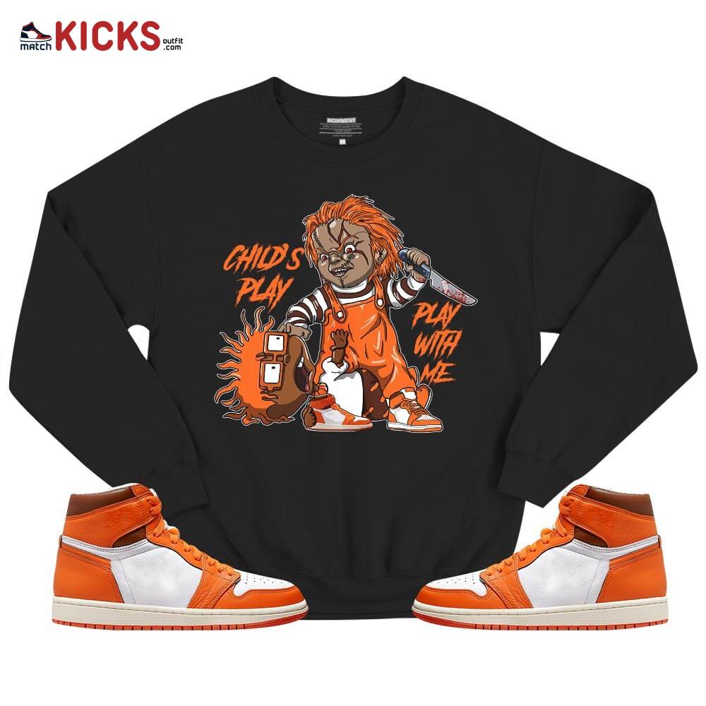 Chucky Chuckie Child’s Play Sneaker Shirt Match High OG Starfish 1s, Jordan 1 Retro High OG Starfish MKO T-Shirt Chucky Chuckie Child’s Play Sneaker Shirt Match High OG Starfish 1s, Jordan 1 Retro High OG Starfish MKO T-Shirt