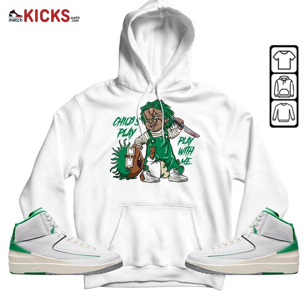 Chucky Chuckie Child’s Play Sneaker Shirt Match Lucky Green 2s, Jordan 2 Lucky Green MKO T-Shirt Chucky Chuckie Child’s Play Sneaker Shirt Match Lucky Green 2s, Jordan 2 Lucky Green MKO T-Shirt