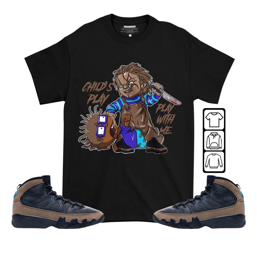 Chucky Chuckie Childs Play Sneaker Shirt Match Olive Concord 9s, Jordan 9 Olive Concord MKO T-Shirt