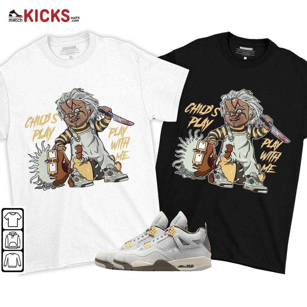 Chucky Chuckie Child’s Play Sneaker Shirt Match Retro Craft 4s, Jordan 4 Craft Photon Dust MKO T-Shirt