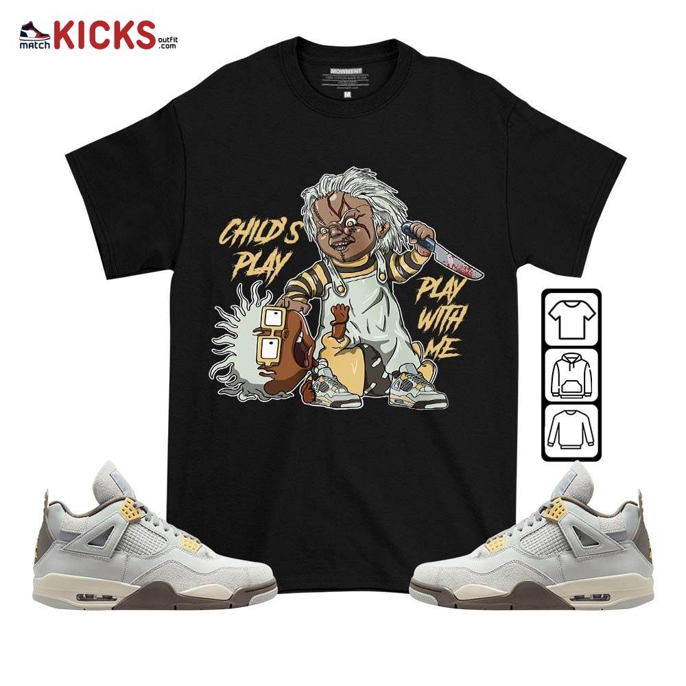 Chucky Chuckie Child’s Play Sneaker Shirt Match Retro Craft 4s, Jordan 4 Craft Photon Dust MKO T-Shirt