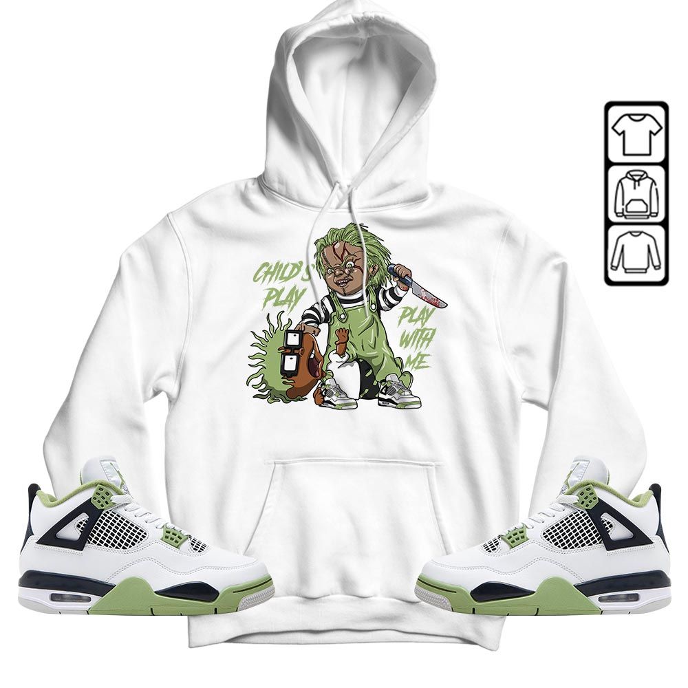 Chucky Chuckie Childs Play Sneaker Shirt Match Retro Oil Green 4s, Jordan 4 Oil Green MKO T-Shirt Chucky Chuckie Childs Play Sneaker Shirt Match Retro Oil Green 4s, Jordan 4 Oil Green MKO T-Shirt